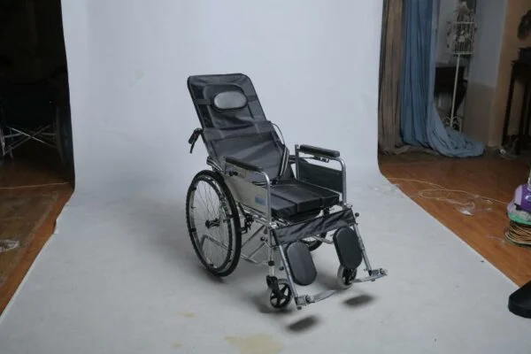 ⁦כסא גלגלים עם הטיה גב Recline ריקליינר⁩ – תמונה ⁦3⁩