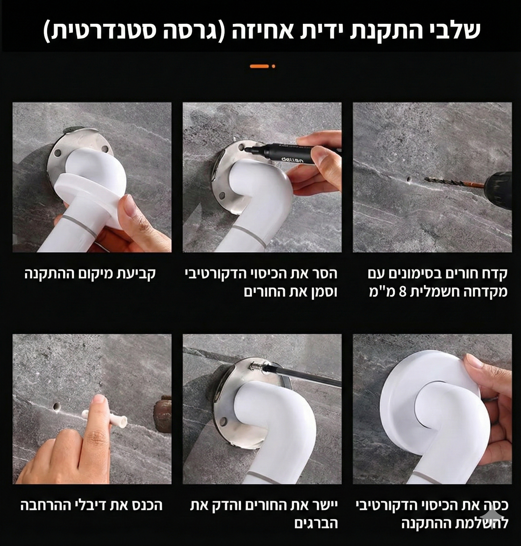 ידית אחיזה מנירוסטה בציפוי פולימר 40 ס״מ 3 Gemini Generated Image qym28qqym28qqym2