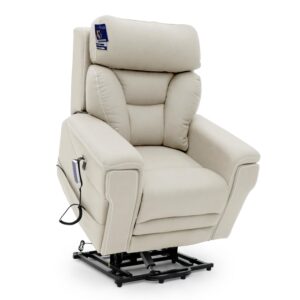 כורסת קימה חשמלית פרימיום עם חמישה מנועים, עיסוי, קירור וטעינה מהירה – Devine (קפוצ׳ינו)