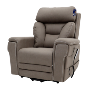 כורסת קימה חשמלית פרימיום עם חמישה מנועים, עיסוי, קירור וטעינה מהירה – Devine (אפור)