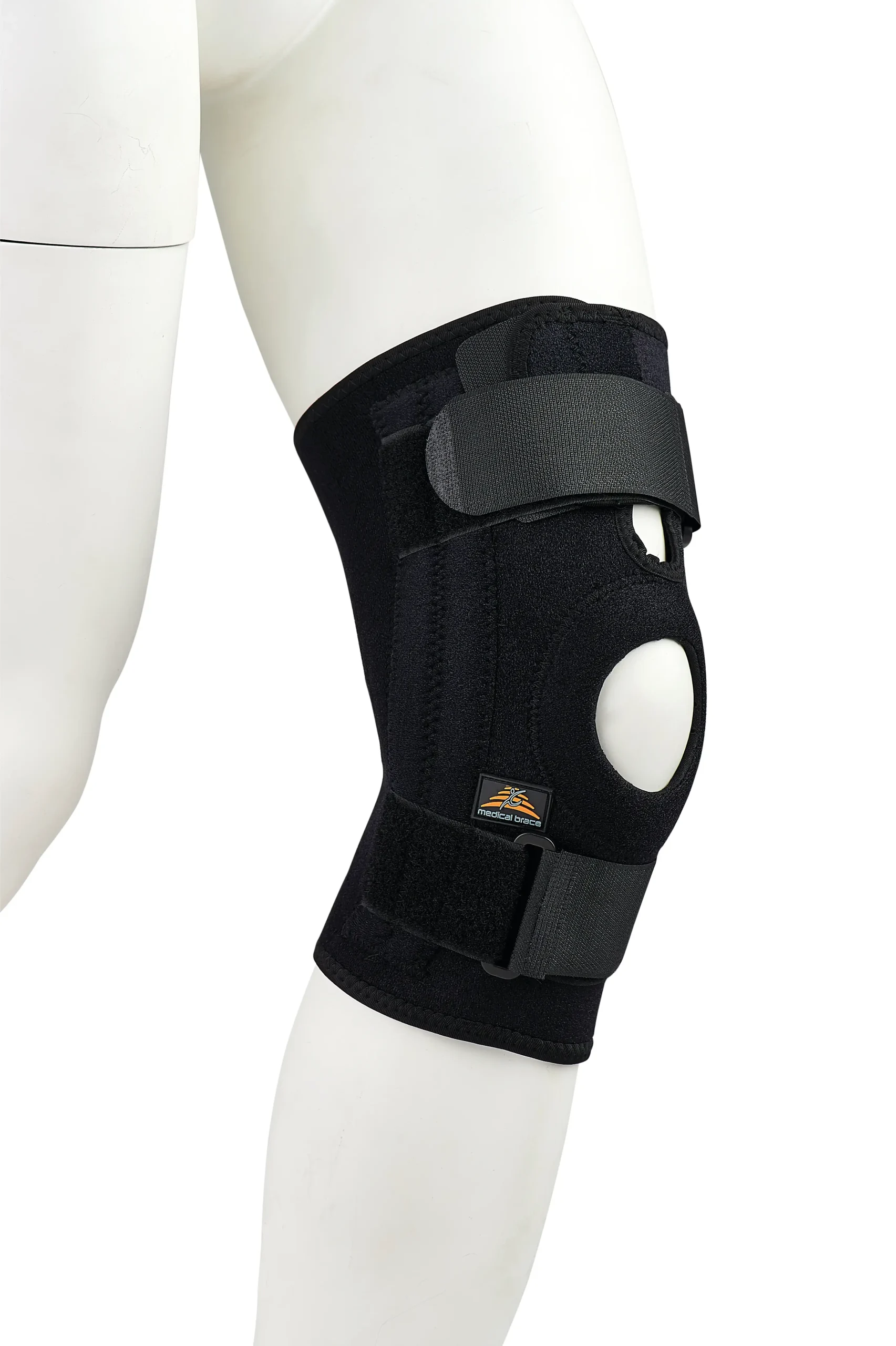 תומך ברך עם פיקה פתוחה וצירים Medical Brace 1 תומך ברך עם פיקה פתוחה וצירים Medical Brace