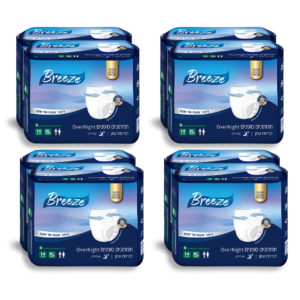 Breeze Over Night | מארז 8 חב׳ תחתוני ספיגה לילה מידה XL