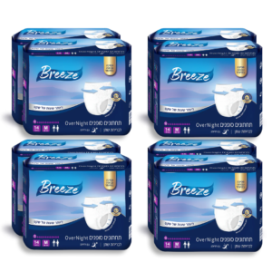 Breeze Over Night | מארז 8 חב׳ תחתוני ספיגה לילה מידה M