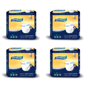 Breeze Classic | מארז 4 חב׳ תחתוני ספיגה מידה XL