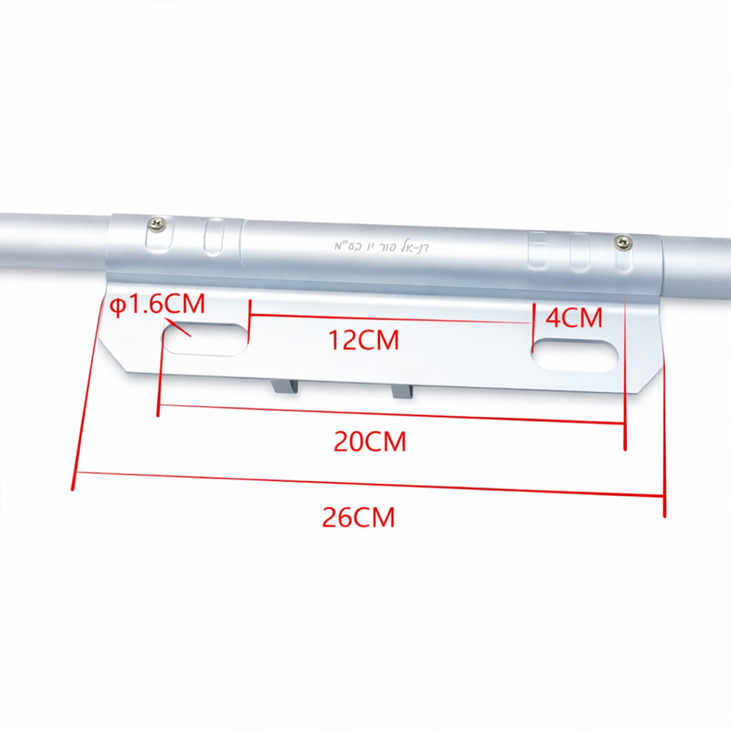 מעקה עזר לאסלה טלסקופי מידות