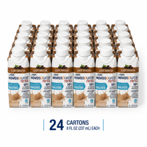 24 יחידות של Novasource® Renal Café Mocha - מזון ייעודי בטעם קפה מוקה למצבי כליה | Medical Brace