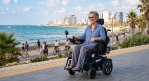 הפעלת כסא גלגלים חשמלי