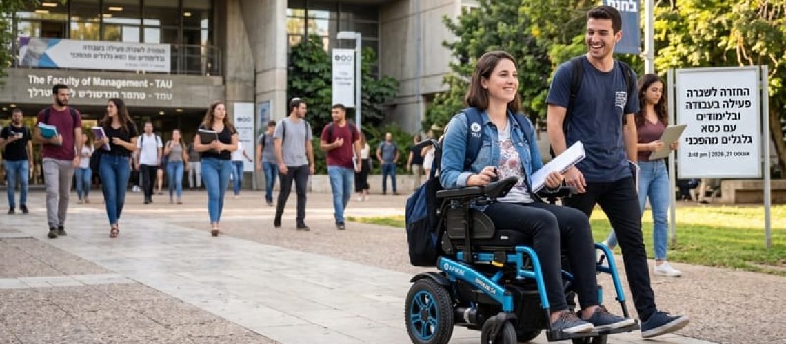 החזרה לשגרה פעילה בעבודה ובלימודים עם כסא גלגלים מהפכני