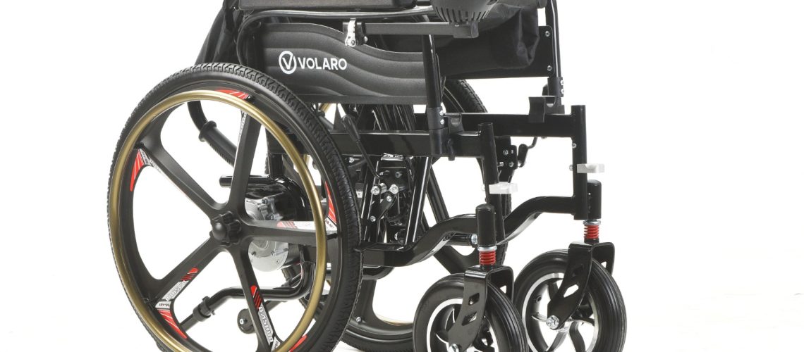 כסא גלגלים חשמלי מתקפל עם שלט